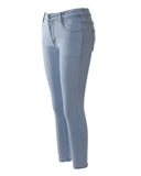 Pants for Woman 2023 Spring Casual Denim Zipper Fly High Elastic Skinny Pencil Jeans Fashion All-Match Female Trousers