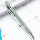 50pcs Light Metal Ballpoint Pen Touch Screen Pen Office School Advertising Pen Custom Logo Text Engraving Laser Engraving