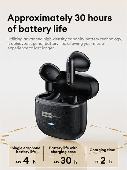 Original Lenovo LE230 New Bluetooth Earphones Wireless Headset TWS Touch Control Earbuds Hifi Headphone Waterproof Mic Earbuds