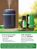 300ml Aromatherapy Diffuser Humidifier Air Purifier Car Home Use Seven-color Light Aromatherapy Essential Oil