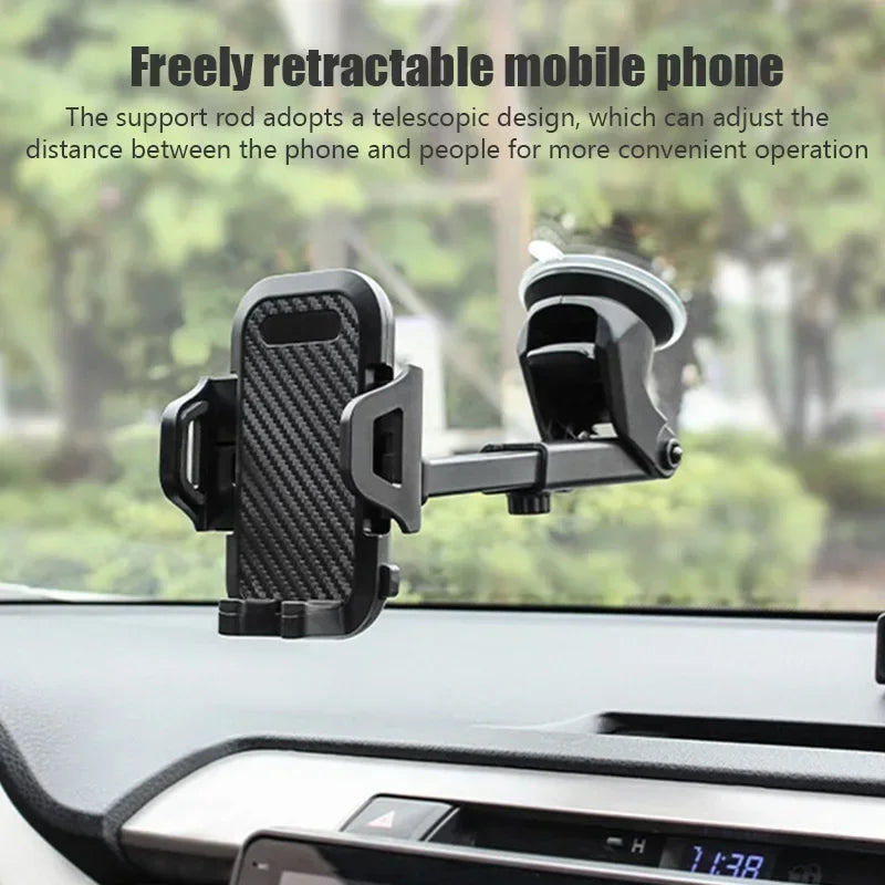 NEW Universal Sucker Car Phone Holder 360° Windshield Car Dashboard Mobile Cell Support Bracket for Smartphones Worldmuma