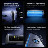 Baseus 145W Power Bank 20800mAh PD 100W Fast Charging with Smart Digital Display Portable External PowerBank for Laptop Phone 17