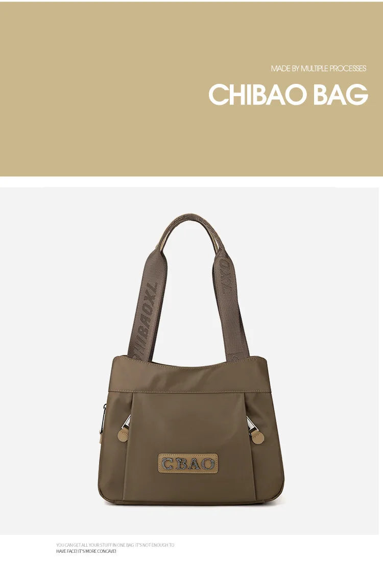 New Women's Bag Luxury Designer Oxford Cloth Handbag Women Shoulder Bag High Quality Fashion Solid Color Female Bags