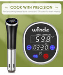 Wancle Vacuum Sous Vide Cooker IPX7 Waterproof Heater Immersion Circulator Slow Cooker with Digital Display Reservation Function