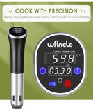 Wancle Vacuum Sous Vide Cooker IPX7 Waterproof Heater Immersion Circulator Slow Cooker with Digital Display Reservation Function