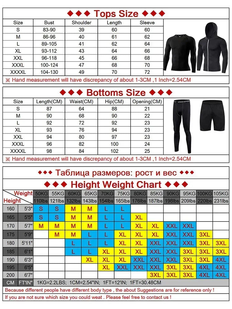 Conjunto de ropa deportiva de compresión Rashguard para hombre, mallas para correr, gimnasio, entrenamiento, camiseta, cortavientos y leggings 
