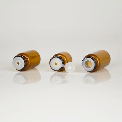 5pcs 1ml 2ml 3ml Amber Roll-on Bottles for Essential Oils Roll-on Perfume Bottle Stainless Steel Ball Container More Color