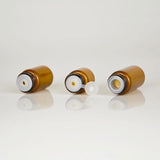 5pcs 1ml 2ml 3ml Amber Roll-on Bottles for Essential Oils Roll-on Perfume Bottle Stainless Steel Ball Container More Color