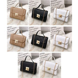 Minimalist PU Leather Chain Shoulder Bag High-Capacity Underarm Handbag Single Shoulder Bag Tote Bag Female Crossbody Bag
