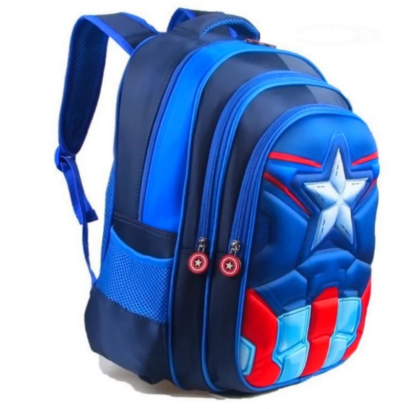 3D five-pointed star children's backpack, nylon waterproof fabric, light-weight children's backpack