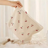Portable Makeup Bag Winter Cute Cherry Makeup Bag Corduroy Cosmetic Bag Corduroy For Everyday Use Makeup Travel
