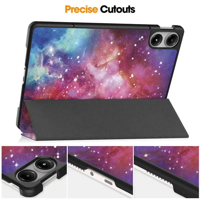 For Xiaomi Redmi Pad Pro 2024 Tri-Folding Flip Stand Case Funda for Red Mi Pad Pro 12.1 Tablet with Auto Sleep Cover