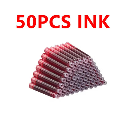 11pcs Fountain Pen Set 0.38mm Replaceable Ink For Smooth Writing, Multifunctional Office Stationery And Learning Supplies