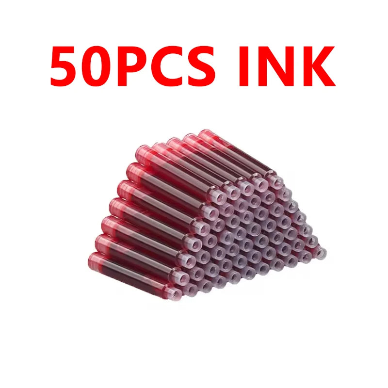 11pcs Fountain Pen Set 0.38mm Replaceable Ink For Smooth Writing, Multifunctional Office Stationery And Learning Supplies