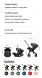 Cochecito de bebé compacto 4 en 1, asiento de coche, cochecito ligero 3 en 1, sistema de viaje todo en uno para recién nacidos, cochecito Doona