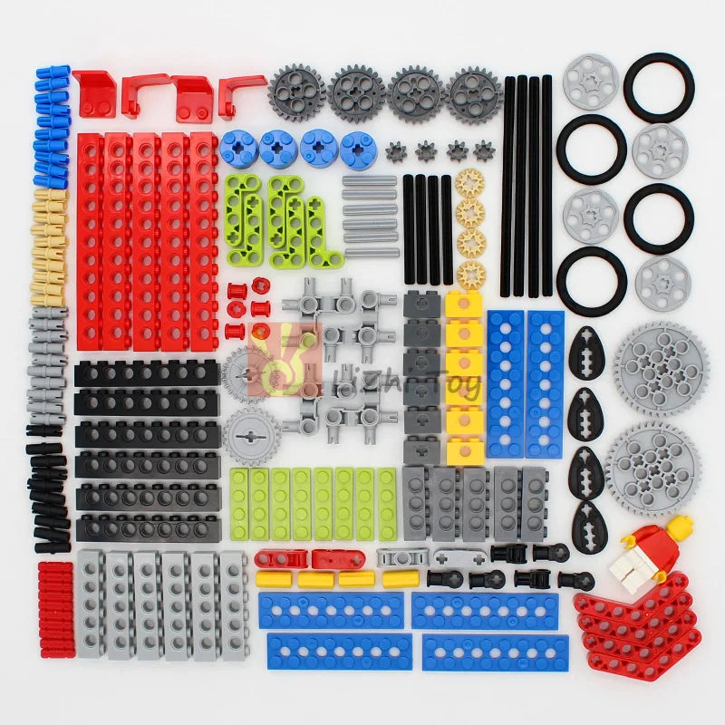 MOC Technical Compatible with Building Blocks Bricks Pin Liftarm Studless Beam Axle Connector Panel Gear Car Mindstorms Toys