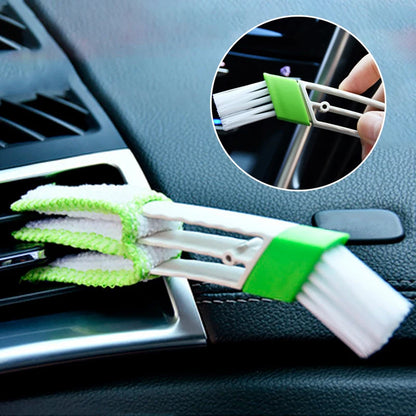 Escova de limpeza para saída de ar condicionado de carro, removedor de poeira, persianas, limpador de teclado, acessórios de limpeza interior do carro