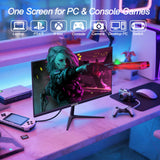 Hgfrtee 27" 240Hz Qhd Gaming Monitor 1Ms, High Resolution Screen, Hdr10 Adaptive Sync, Pc Display for Gamer with HDMI 2.1 Dp 1.4