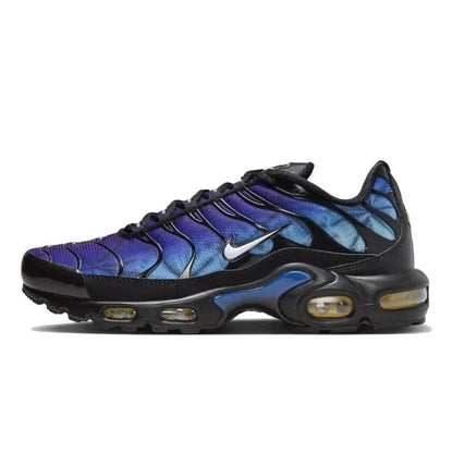 Zapatillas Nike Air Max Plus TN para correr, clásicas, negras triples, para exteriores, para correr, caminar, deportivas, para mujer y hombre.
