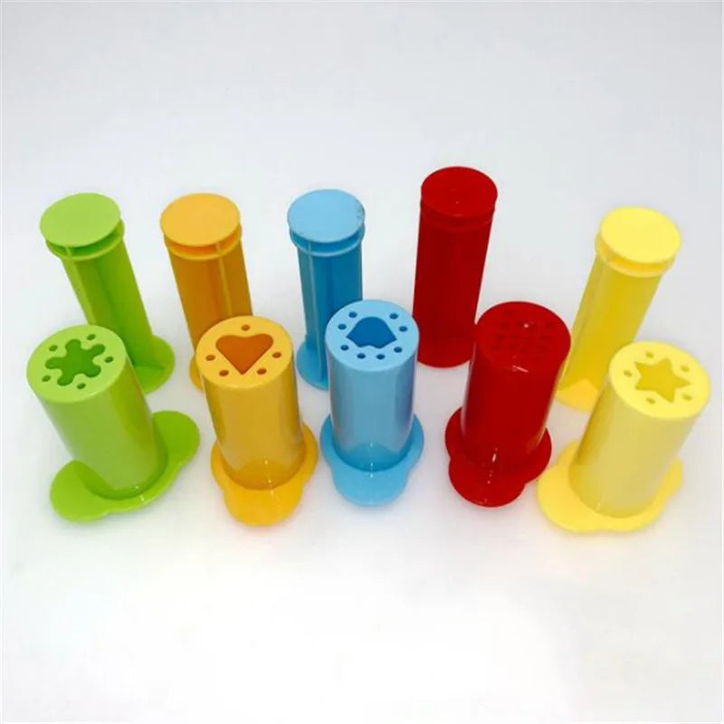 Color Dough Model Tool Toys Creative 3D Plasticine Tools Play Set Clay Molds Deluxe Set Learning Education Toys