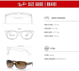 Rayban original Jackie Ohh 4101F Women Sunglasses in box
