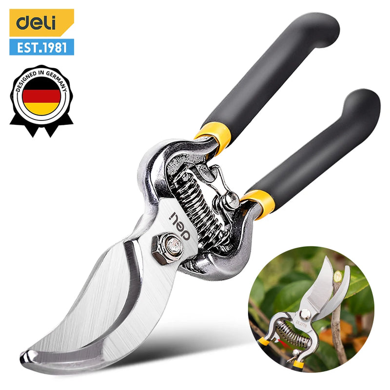Deli Gardening Scissors Hedge Shear Pruner Shears Garden Tools SK5 Lawn Special Hedge Shears Pruning Branches for Plant Cutter