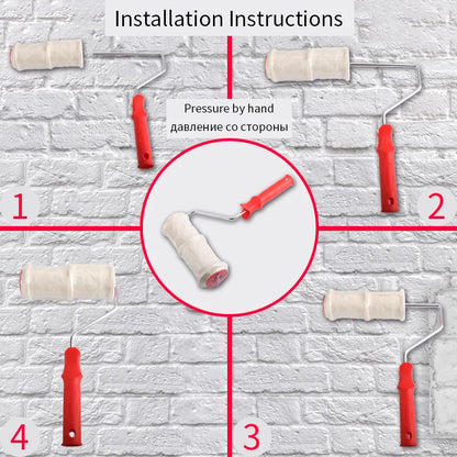 Decorative Paint Roller Patterned Painting Tool for Wall  Rubber Protection Stamp Polyurethane Textured Paint Pottery Wheel 2203