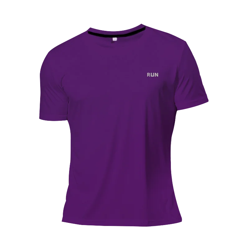 Long and Short-Sleeved T-Shirt Fitness Sports Tops Morning Running Ice Silk Quick Dry Outdoor Mountaineering Gym Clothing Men