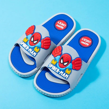 Disney Children's Slippers Cartoon Boys' Summer Home Shoes Boys Sandals Waterproof Anti-slip Kids Garden Shoes Size 24-39