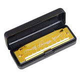 Armónica profesional con estuche para principiantes, 10 agujeros, 20 tonos, color, tono C, armónicas Hohner, regalo de Navidad 