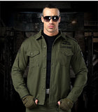 Short Sleeved Shirts Men Tactical T-shirt Spring Summer Workwear Cotton Vintage Shirt  Army Embroidery Pocket Cargo Tees