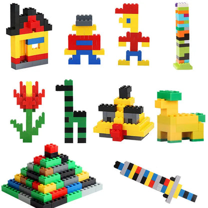 1000 DIY creative building blocks bulk set Urban Classic building blocks Assembled birthday gift children's educational toys