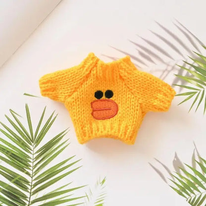 Ropa para minimuñecos de peluche de 17 cm, accesorios para muñecas ídolos de Kpop coreano Exo Labubu, suéter de punto, regalo para niños. 