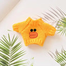 Cute Mini Plush Doll Clothes, 17cm, Outfit Acessórios para Coréia Kpop Exo Labubu Idol Dolls, Camisola de malha, Presente do miúdo