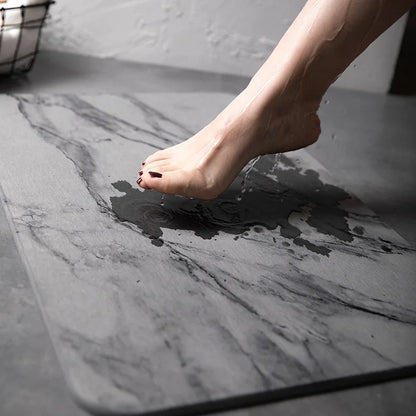 Ultra Non Slip Bath Mat Super Absorbent Bathroom Rug Quick Dry Stone Bathroom Mat 100% Diatomaceous Earth Shower Rug ﻿ 발매트