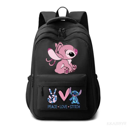 New Stitch Backpack Boys Girls Printe Teens Laptop School Bags Cartoon Anime Women Men Travel Mochila Escolar