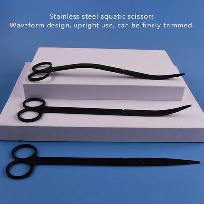 4/5/6PC Stainless Steel Aquarium Fish Tank Aquatic Plants Tool Set Tweezers Long Tweezers Scissors Spatula For Fish Starter Kits