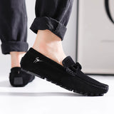 British Style Fashionable Red High-End Banquet Dress Shoes Men's Commuting Driving Work Loafer for Men's Anti-Slip Shoes
