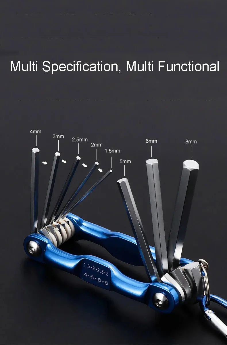Portable Folding Hex Wrench Allen Set Metal Metric System Torx Hexagonal Spanner Screwdriver Hex Key High Quality Hand Tool
