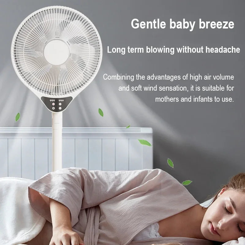 Stand floor fan Household powerful Electric Fan vertical Fan Shaking Timing Remote Control Fans Home Appliance 220V