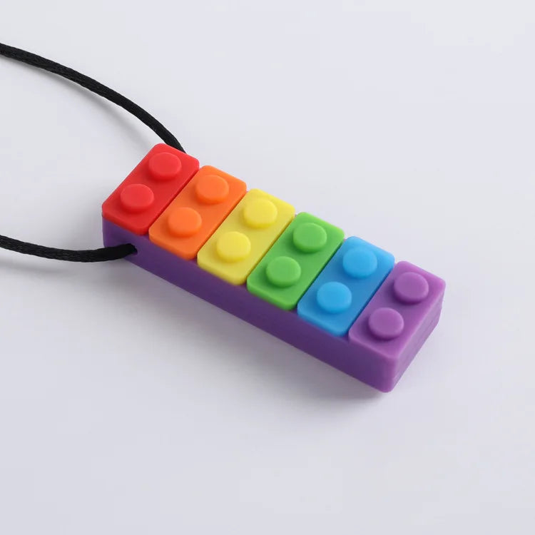 Silicone Baby Teether Toy, Colorful Toys, Christmas Teethers, Autism Sensory Chew, Oral Motor Therapy Tools, Teething Necklace