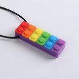 Silicone Baby Teether Toy, Colorful Toys, Christmas Teethers, Autism Sensory Chew, Oral Motor Therapy Tools, Teething Necklace