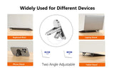 Aluminium Self-Adhesive Laptops Stand Invisible Computer Keyboards Stand Bracket for Desk Foldable Notebook Feet for MacBook Pro