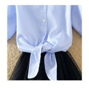 2025 New Womens Tops Fashion Women Summer Chiffon Blouse Short Sleeve Casual Shirt White Ropa Mujer Blusas Feminino