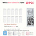 10R White No-sticky