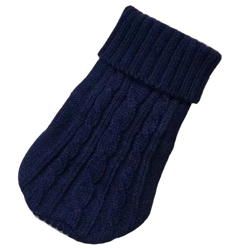 Roupa tricotada de inverno para cães pequenos e médios, suéter Chihuahua Puppy, suéter Yorkshire Pure Dog