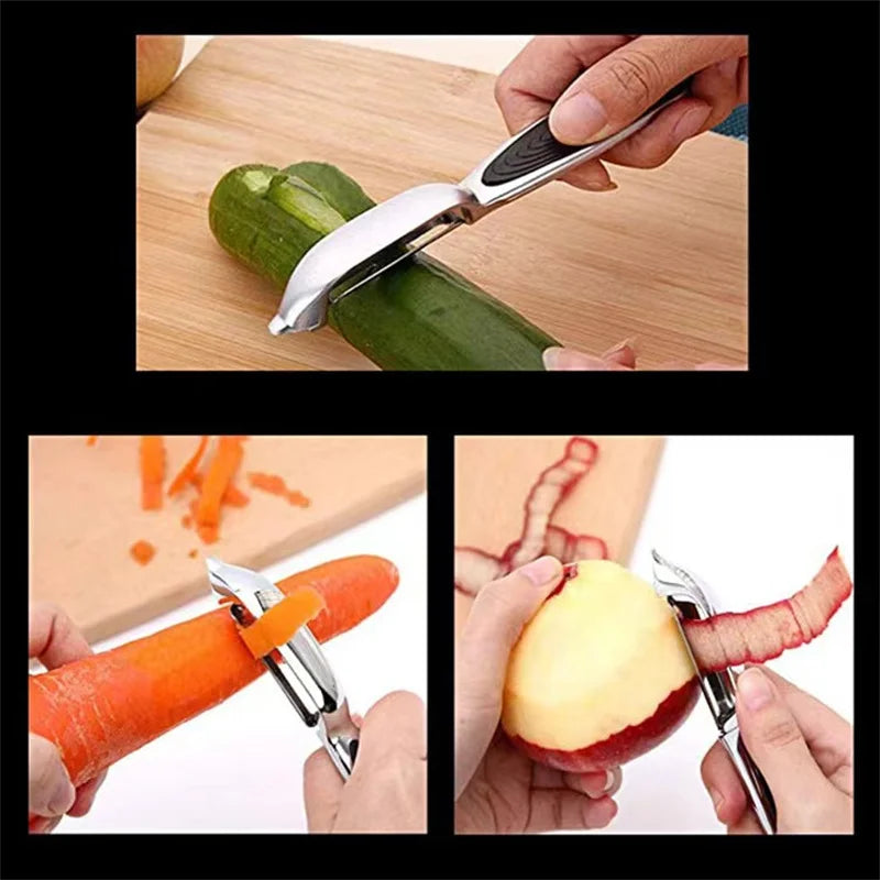 Stainless Steel Peelers & Zesters Multifunctional Vegetable Fruits Peeler Potato Carrot Grater Cutter Household Kitchen Gadgets