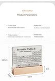 Acrylic Elements Periodic Table Mendeleev Safe Periodic Table Figurine Display Science Ornament Room Decoration Desk Accessories