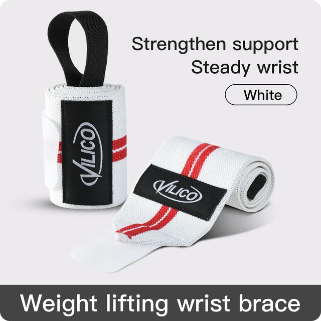 Premium Wrist Support Fitness Pulseiras, Proteja Gym Workouts, Ideal para Intense Bench Press, Deadlift, Proteja seu pulso, 2 pcs