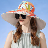 Xinbaoguan 100% Cotton European and American Cross-Border Women's New Double-Sided Fisherman Hat Summer Enlarged Brim Sun Hat